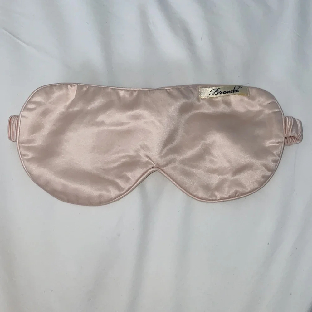Branche Pink Silk Eye Mask
